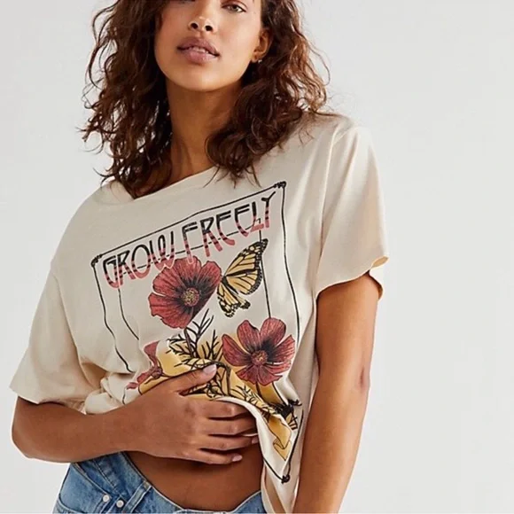 Free People x Daydreamer | Grow Freely Boyfriend Tee | XS - Picture 1 of 11